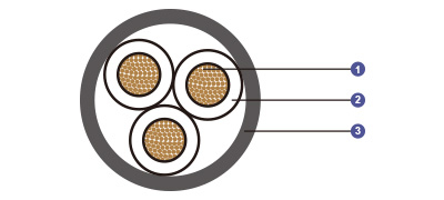 150/250V XLPE Insulated, LSOH (SHF1) Sheathed Flame Retardant Instrumentation & Control Cables (Multicore)