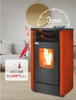 Indoor Pellet Heating Stove , Pellet Heating Fireplace, Commercial Fireplace Pellet Fuel Portable Small Fireplace