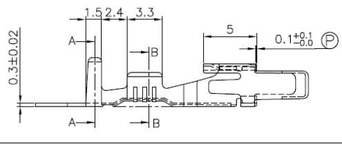Automotive Connector Terminals HY8806-2 ( Equivalent TE 929939-1 )