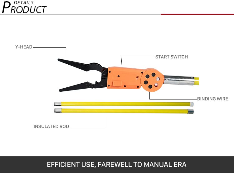 Automatic Fiber Cable Attachment Machine Strapping Machine Hanging Line Handheld High-altitude Binding Line Cable Tying Machine