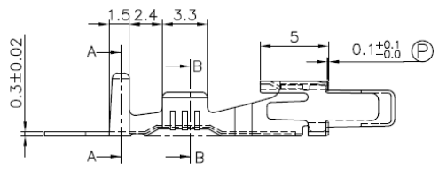 Automotive Connector Terminals HY8806-1 ( Equivalent TE 929939-3 )